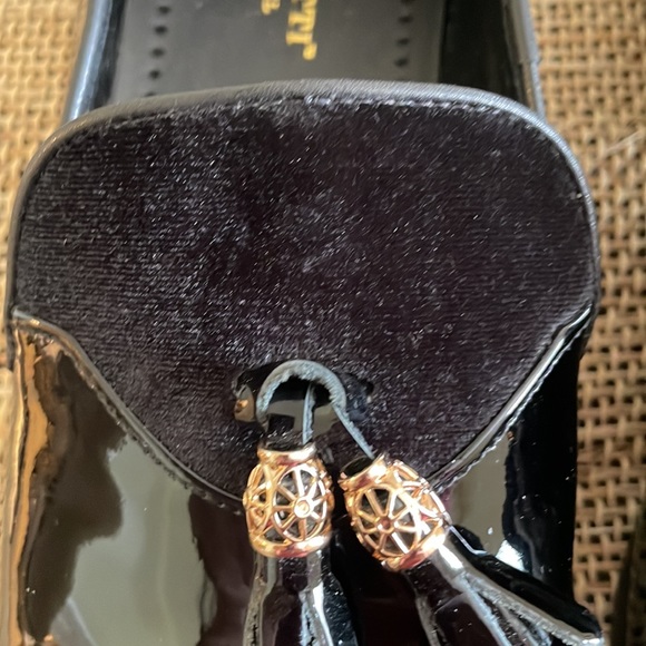 MORETTI Gold Label Black Patent Leather Loafers Size 12 - Picture 4 of 11